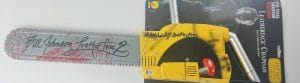 Bill Johnson Ra Mihailoff Signed Full Size Plastic Texas Chainsaw Massacre Prop