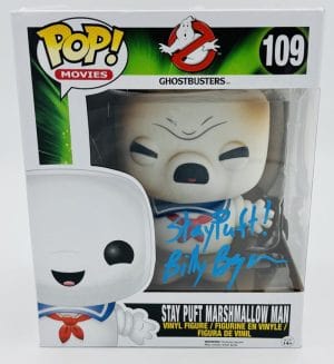 Billy Bryan Signed Stay Puft Marshmallow Man 10" Inch Funko Ghostbusters Bas 58