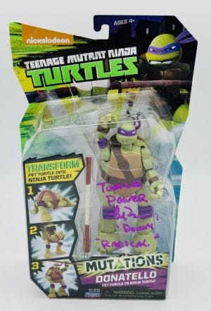 Leif Tilden Signed Donatello Teenage Mutant Ninja Turtles Autograph Bas K52