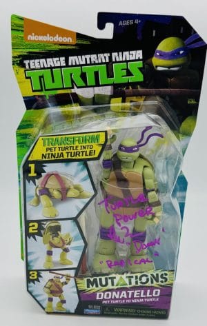 Leif Tilden Signed Donatello Mutations Teenage Mutant Ninja Turtles Bas K51