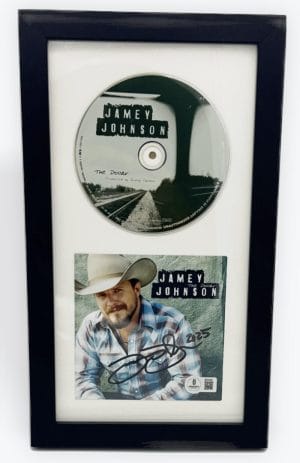 Jamey Johnson Signed The Dollar Framed Cd Rebelicious Autograph Beckett Bas K65