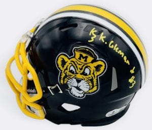 Kevin Coleman Signed Missouri Tigers Sailor Mini Helmet Mizzou Autograph Bas J12