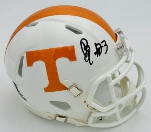Boo Carter Signed Tennessee Volunteers Mini Football Helmet Autograph Bas K59