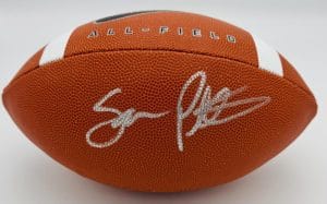 Sam Pittman Signed Full Size Nike Football Arkansas Razorbacks Autograph Bas K02