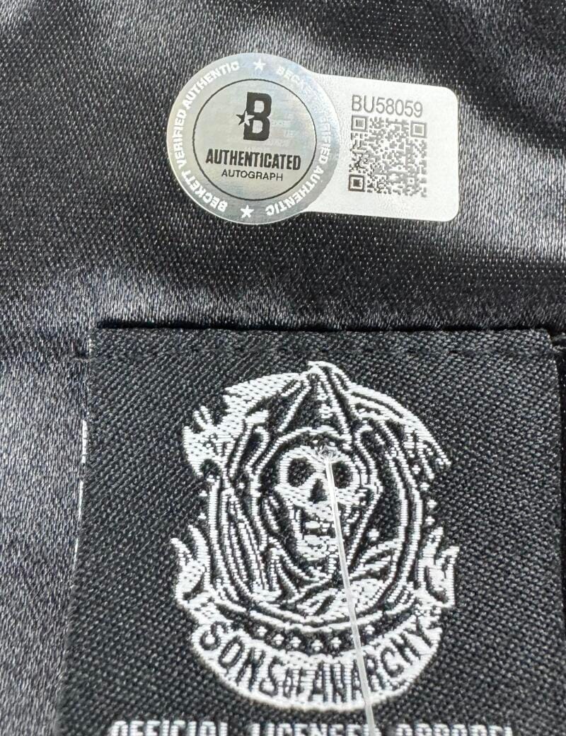 Ron Perlman "Clay Morrow" Signed Sons Of Anarchy Vest Samcro Stockton Bas K59 - Image 5