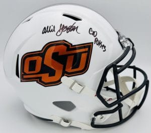Ollie Gordon Signed Oklahoma State Cowboys Full Size Helmet Autograph Bas J83