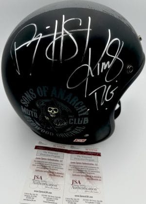 Ryan Hurst Kim Coates Signed Sons Of Anarchy Motorcycle Helmet Autograph Jsa
