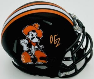 Ollie Gordon Signed Oklahoma State Cowboys Mini Helmet Autograph Dolphins J500