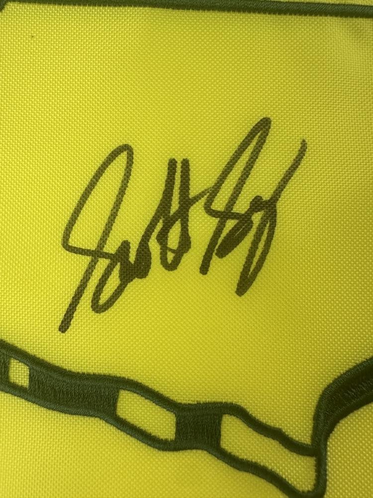 Scottie Scheffler Signed Undated Augusta Masters Golf Pin Flag Autograph Bas 215 - Image 2