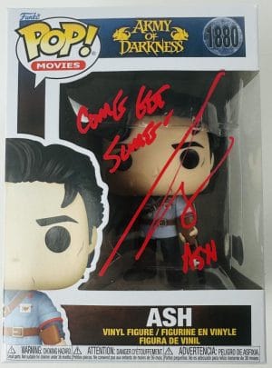 Bruce Campbell Signed Ash Scare Fair Funko 1880 Army Of Darkness Autograph Bas 5
