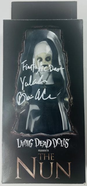Bonnie Aarons Signed Mezco Living Dead Dolls The Nun Figure Valak Autograph Bas
