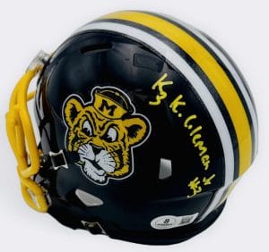Kevin Coleman Signed Missouri Tigers Sailor Mini Helmet Mizzou Autograph Bas J10