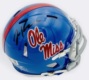 Lane Kiffin Signed Ole Miss Rebels Football Mini Helmet Autograph Bas Holo J943