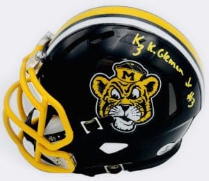 Kevin Coleman Signed Missouri Tigers Sailor Mini Helmet Mizzou Autograph Bas J11