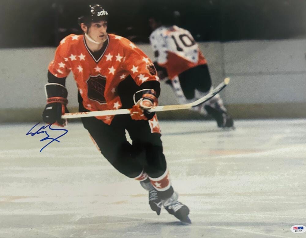 Wayne Gretzky Signed Metallic 16X20 Photo Edmonton Oilers St Louis Blues Psa J17
