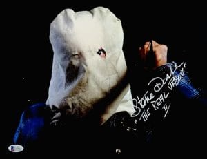 Steve Dash Signed Metallic 11X14 Photo Jason Voorhees Friday The 13Th 2 Bas 067