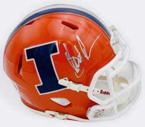 Bret Bielema Signed Illinois Fighting Illini Mini Helmet Autograph Bas Holo K83