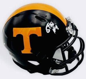 Star Thomas Signed Tennessee Volunteers Mini Football Helmet Autograph Bas K61