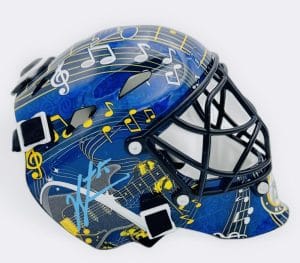 Jordan Binnington Signed St. Louis Blues Mini Mask Helmet Autograph Fanatics J85