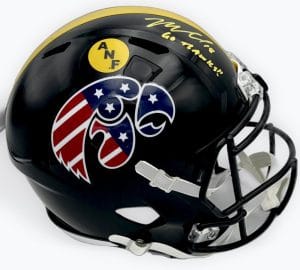 Micah Hyde Signed Stars & Stripes Iowa Hawkeyes Full Size Rep Helmet Bas K67