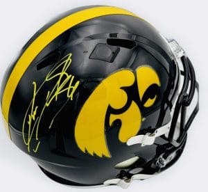 Tim Dwight Signed Iowa Hawkeyes Full Size Replica Helmet Autograph Bas Holo K51