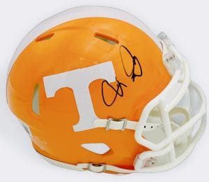 Josh Heupel Signed Tennessee Volunteers Slate Mini Helmet Vols Autograph Bas J19