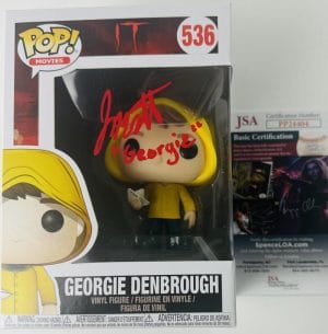 Jackson Robert Scott Signed Georgie Denbrough Funko Pop 536 It Pennywise Jsa 404