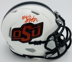 Ollie Gordon Signed Oklahoma State Cowboys Mini Helmet Miami Dolphins Bas J437