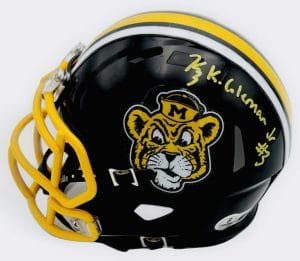 Kevin Coleman Signed Missouri Tigers Sailor Mini Helmet Mizzou Autograph Bas K13