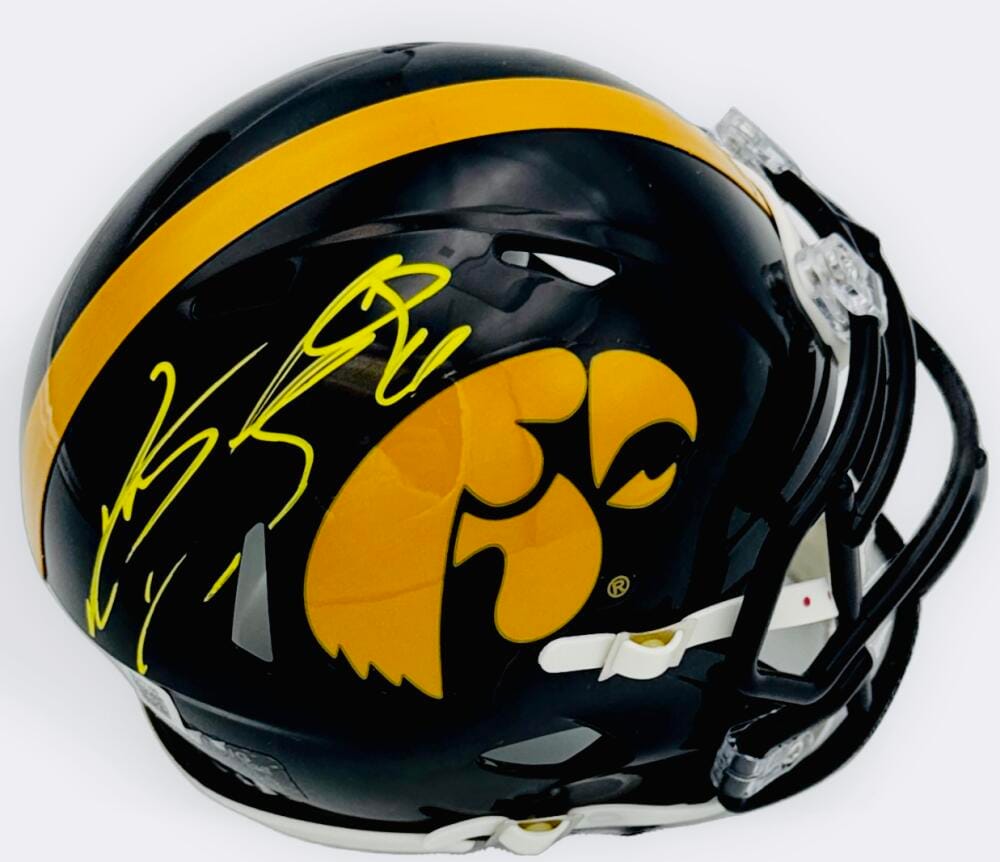 Tim Dwight Signed Iowa Hawkeyes Football Mini Helmet Autograph Beckett Bas K93