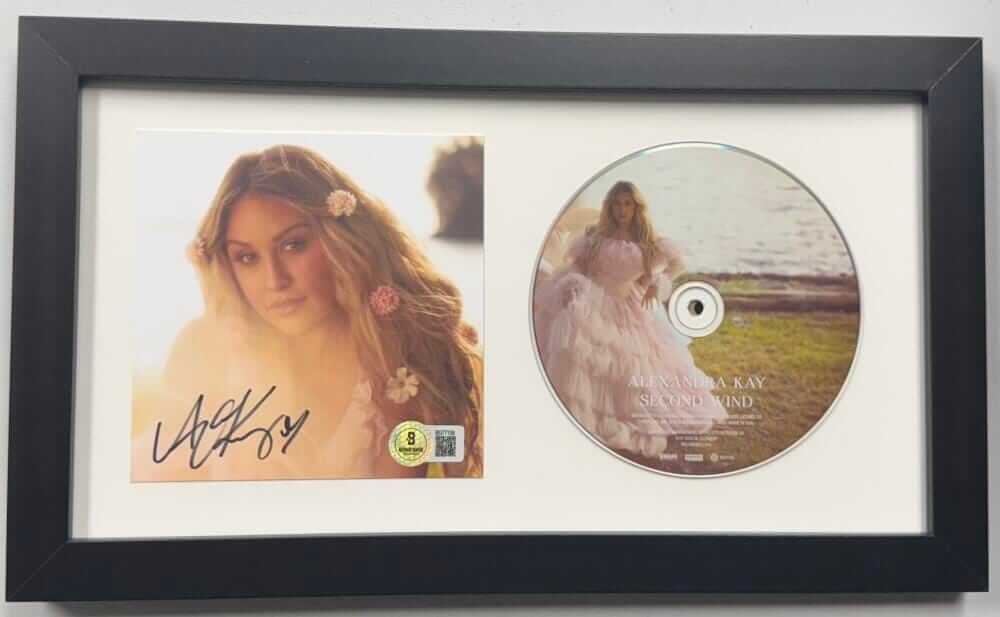 Alexandra Kay Signed Second Wind Framed Cd Display Autograph Beckett Bas K39