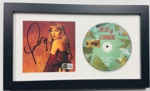 Taylor Swift Signed The Life Of A Showgirl Framed Cd Display Beckett Holo J26