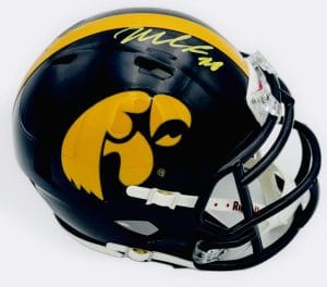 Micah Hyde Signed Iowa Hawkeyes Football Mini Helmet Buffalo Bills Beckett J55
