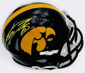 Tim Dwight Signed Iowa Hawkeyes Football Mini Helmet Autograph Beckett Bas J86