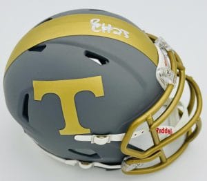 Boo Carter Signed Tennessee Volunteers Slate Mini Helmet Autograph Bas Holo K27