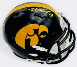 Micah Hyde Signed Iowa Hawkeyes Football Mini Helmet Buffalo Bills Beckett K54