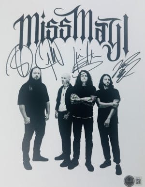 Miss May I Signed 8X11 Photo Apologies Are For The Weak Autograph Levi Benton