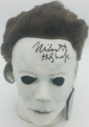 Nick Castle Signed Michael Myers Tots Mask Halloween Horror Autograph Bas 3675