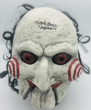 Tobin Bell Signed Full Size Billy Mask Tots Jigsaw Saw Autograph Horror Bas 110