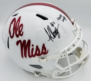 Kewan Lacy Signed Ole Miss Rebels Full Size Replica Helmet Autograph Coa K1