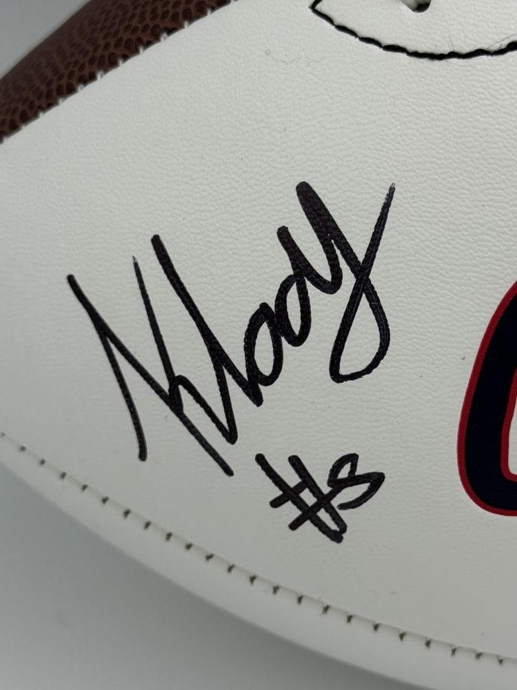Kewan Lacy Signed Ole Miss Rebels Official Size Logo Football Autograph Bas J76 - Image 2