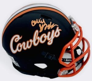 Ollie Gordon Signed Oklahoma State Cowboys Football Mini Helmet Bas Holo J491