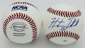 Hunter Elliott Signed Official Ncaa Baseball Ole Miss Rebels Autograph Bas J53