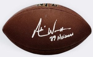 Andre Ware Signed Official Size Nfl Football Houston Cougars Heisman Bas K38