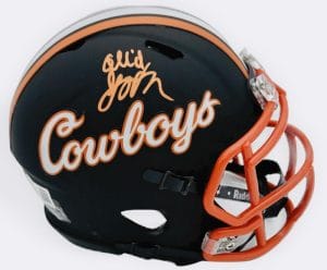 Ollie Gordon Signed Oklahoma State Cowboys Football Mini Helmet Bas Holo J473