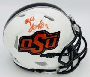 Ollie Gordon Signed Oklahoma State Cowboys Football Mini Helmet Bas Holo J469