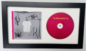 Plain White T'S Signed Framed Cd Display Tom Higgenson Tim Lopez Beckett J46