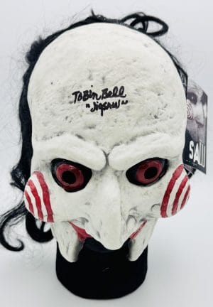 Tobin Bell Signed Full Size Billy Mask Tots Jigsaw Saw Autograph Horror Bas 114