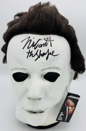Nick Castle Signed Michael Myers Tots Mask Halloween Horror Autograph Bas 654