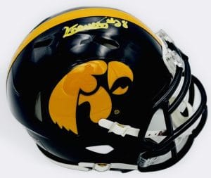 Kamari Moulton Signed Iowa Hawkeyes Football Speed Mini Helmet Autograph Bas K25
